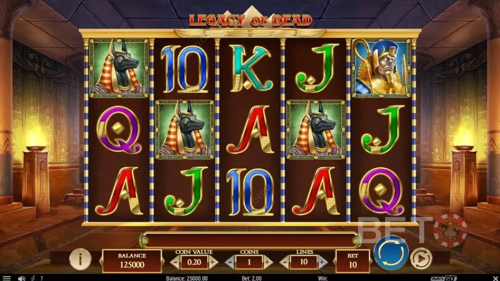 Legacy of Dead Slot gameplay