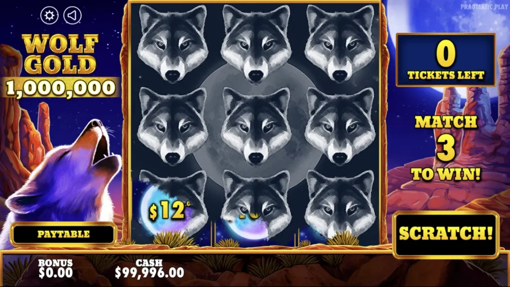 Wolf Gold scratch card game online