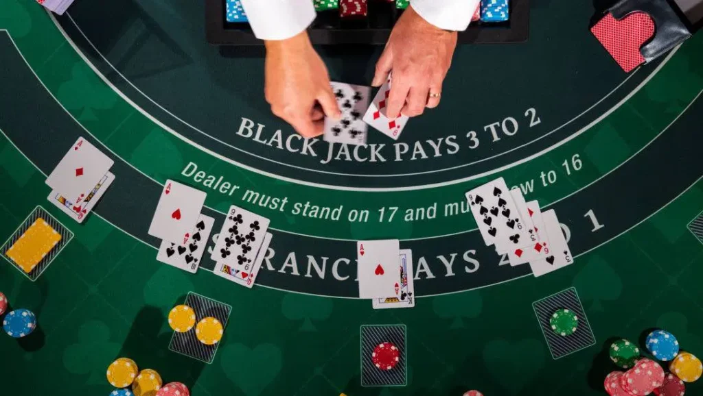 when to double down in blackjack: Image by BetMGM casino