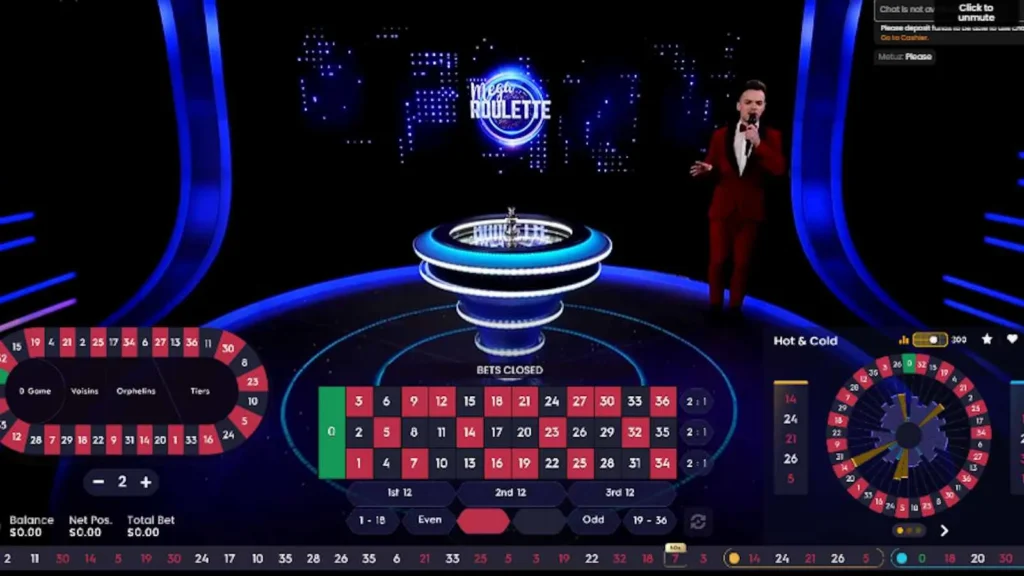 Mega Roulette Online Casino game Show