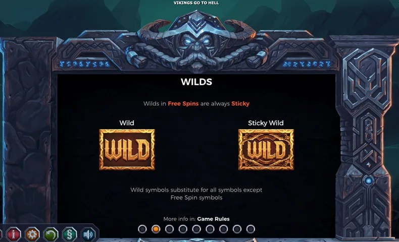 Sticky Wild Symbols in Vikings Go to Hell Slot